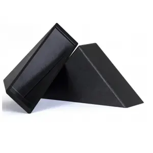 47mm*66mm*12mm Black Plastic Corner Guards Glass Protective Glue Corners For Glass Transport Protection