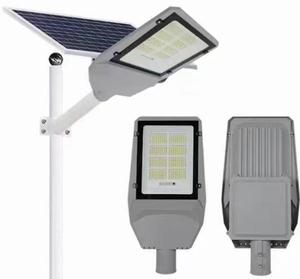 ไฟถนนโซลาร์เซลล์ LED 300W ตัวเรือน ABS กันน้ำกลางแจ้ง IP67 แสงขาว 5000K อายุการใช้งาน 50000 ชม. ติดผนัง Ra90 มุมกระจายแสง 170 องศา - Product Image 1