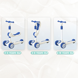 Patinete Plegable Tres en Uno para Niños de 1 a 8 Años, <span class=keywords><strong>Triciclo</strong></span> y Patineta con Patinete de 3 Ruedas para Niños - Product Image 2