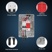 Boîtier combiné pour panneau solaire mural XIONGISOLAR, 1 entrée 1 sortie, disjoncteur, SPD, instrument pour système d'énergie solaire