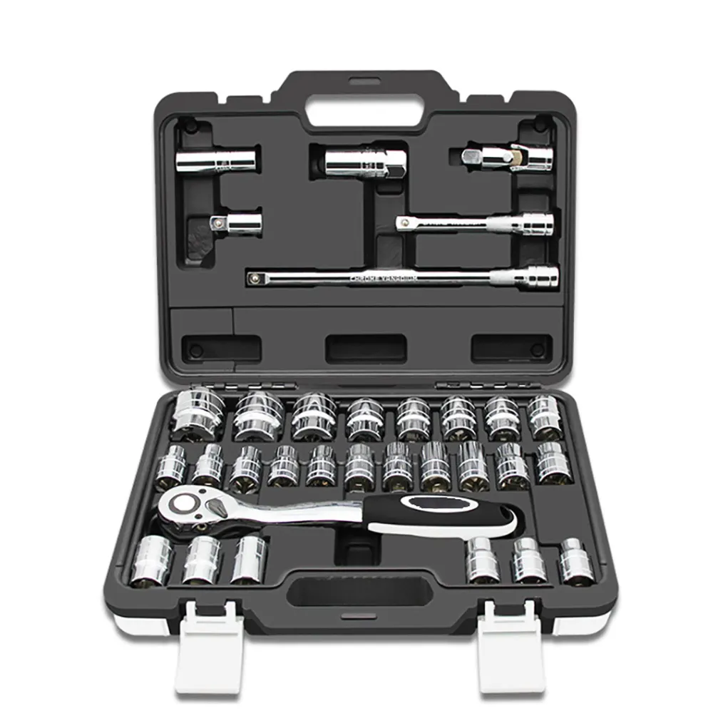 Tiikeri Basic Tool Combination Package Mixed Tool Set Run Flat Tire Repair Kit Homeowner General Household Hand Tool Set