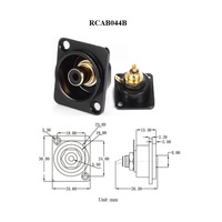 D Type Châssis Panneau Mur Vis Montage RCA BNC 3.5mm Femelle Prise Connecteur Module En Alliage De Zinc Extender Coupleur Adaptateur