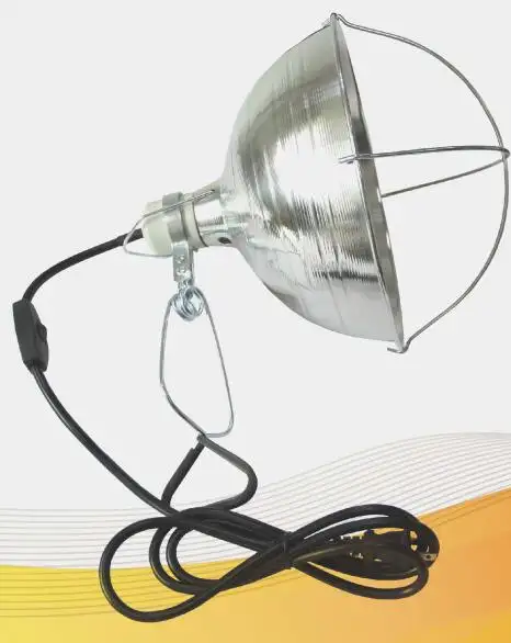 Lampu Brooder Panas 10.5 Inci, Lampu Reptil untuk Penggunaan Hewan dengan Saklar