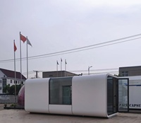 Conteneur populaire de luxe en forme de capsules de couchage, maison pré-assemblée, cabine Apple, amovible, hôtel, moderne, 2019, prêt à l'emploi