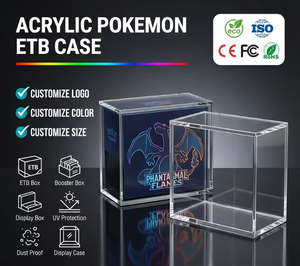 Étui en acrylique pour boîte d'entraînement Elite Pokémon compatible avec la série ETB Celebrations - Product Image 1