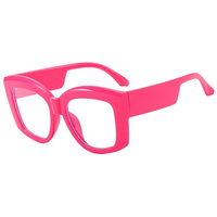 Lunettes à monture carrée large anti-lumière bleue pour femmes Lunettes à monture tendance 2024 Lunettes à logo personnalisé Lunettes rétro en gros