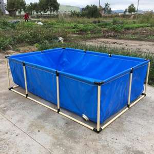 Estanque de Peces Redondo Portátil de PVC con Soporte de HDPE, <span class=keywords><strong>Piscina</strong></span> de Lona para Camarones y Peces, <span class=keywords><strong>Piscina</strong></span> Montada en el Automóvil - Product Image 2