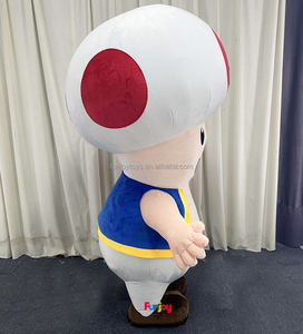 Costume de mascotte gonflable personnalisé pour adultes, personnage de dessin animé, <span class=keywords><strong>champignon</strong></span>, crapaud, à vendre - Product Image 3