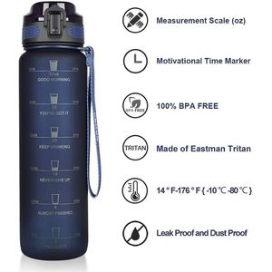 ขวดน้ำขนาดใหญ่ ปลอดสาร BPA พร้อมปลอกกันเหงื่อ - ขวดน้ำกันรั่วสำหรับออกกำลังกาย พร้อมที่กรองผลไม้ - Product Image 4