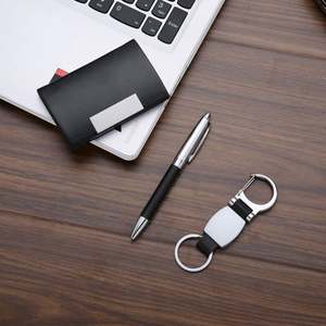 Executive <b>Gift</b> <b>Set</b>: Custom Logo Pen, Keychains & Card Holder - Perfect Corporate <b>Gifts</b> - Product Image 4