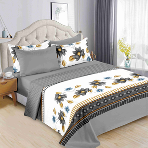 Baskılı Çarşaf Seti %100 Pamuk Düz Çarşaf ve Lastikli Çarşaf ile Uyumlu. Yatak Odaları ve Evler İçin Uygundur. - Product Image 6
