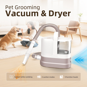 Tutto in uno elettrico tagliacapelli per capelli per la toelettatura dei capelli smacchiante spazzola per gatti e cani <span class=keywords><strong>aspirapolvere</strong></span> per animali domestici e Kit asciugatrice - Product Image 2