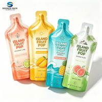 Sacs personnalisés imprimés de forme spéciale pour boissons liquides, gelée, gel énergétique, portions individuelles, emballage de suppléments nutritionnels sportifs