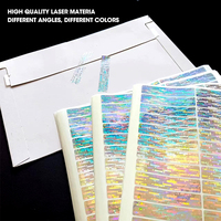 Autocollants de sécurité holographiques personnalisés avec effet de vide, imprimés en UV, en vinyle PVC adhésif pour l'emballage, pour cartes d'identité, parfums
