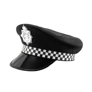 Toptan polis şapkası polis Cop parti Cosplay şapka yetişkin için