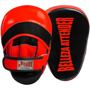 Custom Logo Shape <b>Punch</b> Mitts <b>Boxing</b> & Kicking Training K Pads in White Black & Blue-Fitness Equipment Accessories - Product Image 1