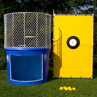 Dunk Tank gonflable pas cher et facile à utiliser avec cadre métallique pour jeux aquatiques, enfants et adultes, activités de carnaval en plein air