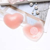 Protège-mamelon en silicone réutilisable, autocollants pour mamelon, coussinets adhésifs pour seins, 2 pièces