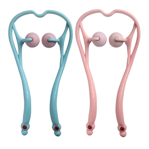 <strong>Self</strong> Shiatsu Two-Point Deep Tissue Muscle Manual U Shaped Handheld <strong>Shoulder</strong> Neck <strong>Massager</strong> Ball Tool - Product Image 3