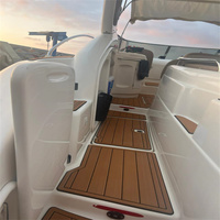 Tapis de pont en mousse EVA imitation teck pour plateforme de bain et cockpit de bateau, style SeaDek MarineMat, auto-adhésif, 2000 Cranchi 39 Endurance