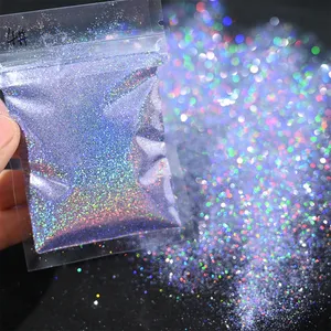 MAFANAILS Paillettes Laser Holographiques Arc-en-ciel pour Ongles 0.2MM Scintillantes 10G/5G Éblouissantes Double Embout Écologiques Polissoir à Ongles DIY Nail Art - Product Image 1