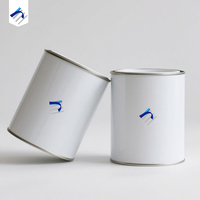 Boîte de conserve ronde durable en fer blanc de 3,75 L pour liquides comme la peinture et les produits chimiques