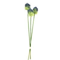 Fleur d'allium artificielle de 56 cm de long, 3 tiges, fausses tiges d'allium, décoration d'intérieur