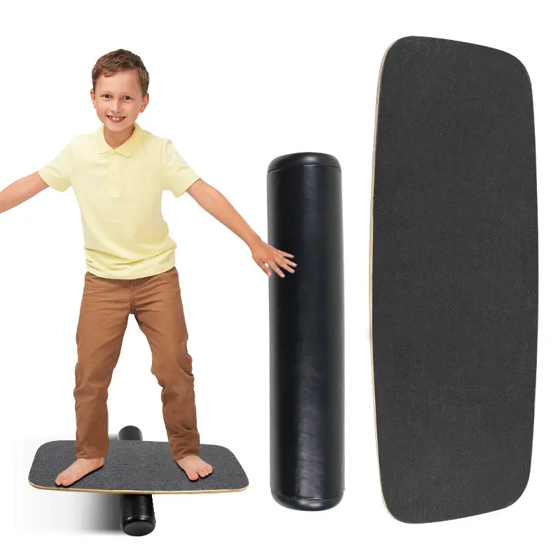 Surf Balance Board Trainer mit verstellbaren Stoppern 29,5 Zoll-Surfing Wobble Board Balance Board Sport trainer