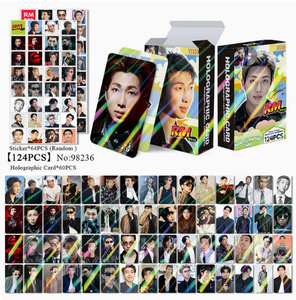 124 piezas/caja Tarjetas LOMO de merchandising BT con foto láser de Bangtan Boys ARIRANG JungKook V <span class=keywords><strong>JIMIN</strong></span> SUGA RM J-HOPE JK - Product Image 4