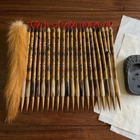 Pinceau de calligraphie chinoise de luxe en émail cloisonné, style héritage culturel immatériel national, fait main, filigrane, poils de loup, pour artiste
