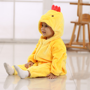 TONWHAR bebé 3D Animal con capucha mamelucos niños mono Unisex niños dinosaurio León pato Onesie - Product Image 5
