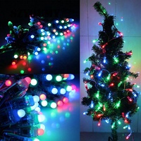 Luci LED per Decorazione Esterna, Ghirlanda Impermeabile IP68 in PVC, Luci Fatate Sospese per Giardino, RGB 12V 12mm, Luci Lampeggianti Natalizie