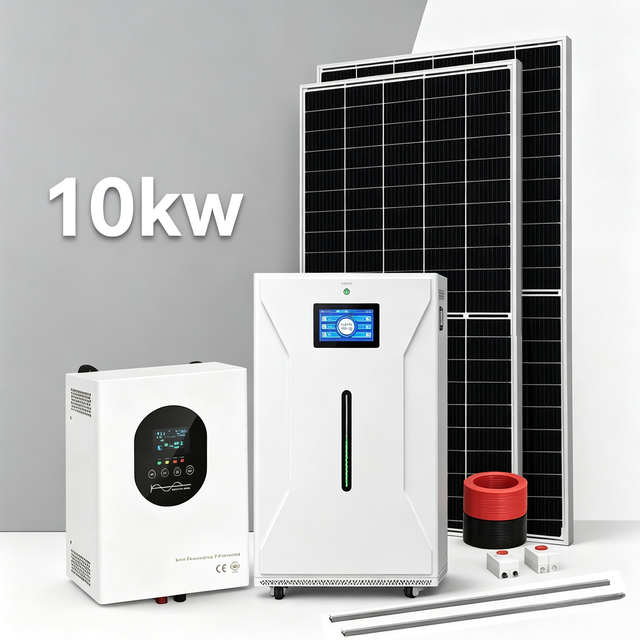 Efficient Conversion 51.2 Volt Lithium Battery 10KW Grid Solar Energy Storage System Kit Home T30 Solar Power Backup  SUPSRSAFE