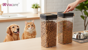 Vacare Airtight Beverage <b>Container</b> Eco-Friendly BPA FREE Plastic Vacuum Canister Pet Bowl Kibble Snacks Decorative American - Product Image 6