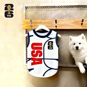Abbigliamento per Animali Domestici Ufficiale FIFA World Cup, Maglietta di Lusso per Cani, Comodo Abbigliamento per Cani, T-Shirt per Supportare la Squadra di Calcio USA - Product Image 4