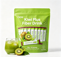 OEM/ODM Boisson Fibrosée Kiwi Plus 20g x 10 Sachets – Supplément Riche en Fibres, Extrait de Kiwi, Faible en Gras, Pureté 99%, Facile à Mélanger, Jus Vert