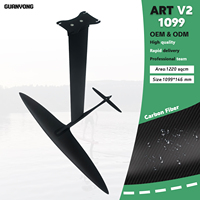Aile hydrofoil Advanced ART V2 1099 à profil haut, glisse fluide, efficacité de pompage et contrôle de vitesse exceptionnel en wingfoil