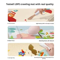 Jeu de table d'échecs pliable double face en plastique extra large nouveau tapis jouet d'échecs volant jouet éducatif doux pour bébé Playmate