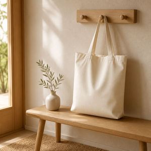 Custom Environmentally Friendly Cotton Canvas Tote <b>Bag</b>, Zipper & Pocket, Reusable Grocery <b>Bag</b>, <b>Teacher</b> Gift, Aesthetic Beach <b>Bag</b> - Product Image 5