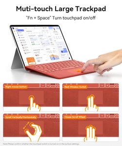<span class=keywords><strong>Clavier</strong></span> magnétique <span class=keywords><strong>avec</strong></span> rétroéclairage 7 couleurs et support pour stylet pour Microsoft Surface Pro 11/10/9/8/X 13 pouces - Product Image 5