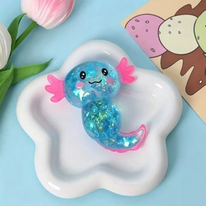 Jouet Axolotl en Maltose, Jouets Anti-Stress, Squishies Axolotls, Balle Anti-Stress Mignonne, Squishy Axolotls Scintillant en Sucre de Malt - Product Image 5