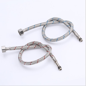 Manguera trenzada <span class=keywords><strong>de</strong></span> Metal <span class=keywords><strong>de</strong></span> acero inoxidable 304, tubo <span class=keywords><strong>de</strong></span> entrada <span class=keywords><strong>de</strong></span> <span class=keywords><strong>agua</strong></span> fría y caliente <span class=keywords><strong>de</strong></span> PVC, alambre <span class=keywords><strong>de</strong></span> acero rojo y azul, resistente a la presión <span class=keywords><strong>para</strong></span> uso en el <span class=keywords><strong>baño</strong></span> - Product Image 6