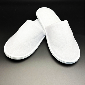 Wholesale Disposable Terry Towelling <strong>Slippers</strong> With Closed Toes Hotel Amenities Supplies - Product Image 2