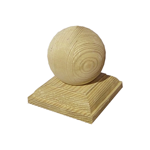 Accessoires d'extérieur 7x7 cm Sphère de couverture de poteau en bois - Product Image 1