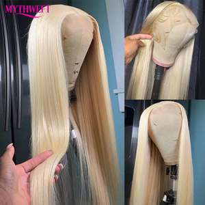 Peluca de Cabello Humano Virgen Rubio 613 con Frente de Encaje Transparente, Densidad 180%, Pre-Pluck, para Mujeres Negras - Product Image 5