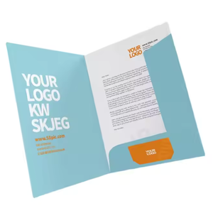 Trung Quốc Nhà máy thân thiện với môi dày giấy thư mục trình bày tùy chỉnh A4 A5 Kích thước thư mục với túi - Product Image 6