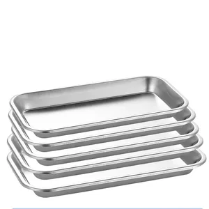 स्टेनलेस स्टील के साधन ट्रे आटोक्लेव धातु वर्ग ट्रे - Product Image 1