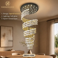 Lustre suspendu en acier long et luxueux à LED, design professionnel personnalisé, blanc or, verre, pour salon, à intensité variable