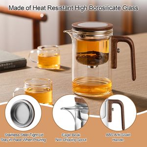 Tetera de Vidrio Enchanti con Infusor Magnético Extraíble para Té de Hojas Sueltas, Colador para Brujería, Separación de Agua, Paquete de Regalo - Product Image 3