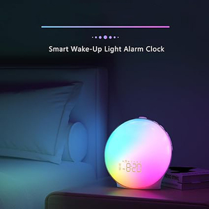 Ứng dụng thông minh bằng giọng nói kiểm soát Mặt Trời Mọc Đồng hồ báo thức thức dậy ánh sáng cho phòng ngủ - Product Image 5